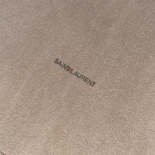Sudadera con Capucha Saint Laurent Paris Marrón Claro Talla Pequeña - Logo Mínimo - Imagen 6 de 22