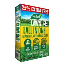 Westland Aftercut All In One Lawn Feed Weed & Moss Killer 80m2+25% Extra Free