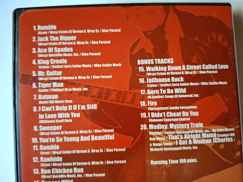 Link Wray : The King of Rumble [Region 1 DVD] FREE Next Day Post from NSW - Foto 3 di 14