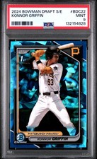 2024 BOWMAN DRAFT SAPPHIRE EDITION #BDC22 KONNOR GRIFFIN PSA 9