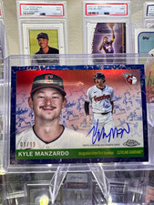 Kyle Manzardo Chrome Platinum 2025 /99 Auto
