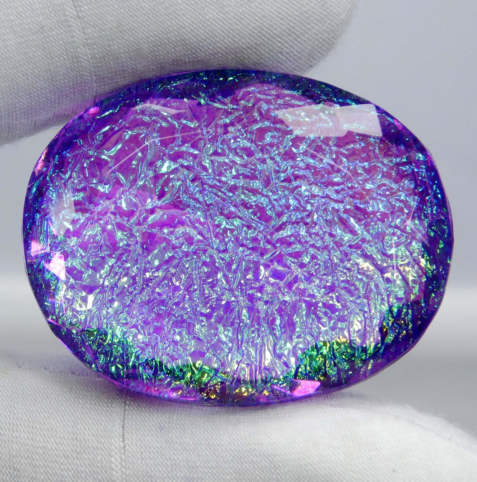 92.45 Ct Natural Monarch Fire Opal Doublet – Oval Cut Certified Loose Gemstone