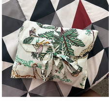 Safari Animal Print Multicolor Crib Fitted Sheet Animals Nature Theme