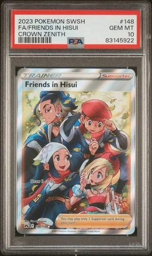 PSA 10 Friends in Hisui - 148/159 - Crown Zenith - Pokemon - Read Description