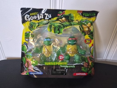 Teenage Mutant Ninja Turtles Heroes of Goo Jit Zu 2-Pack Leonardo & Raphael NEW