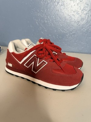 New Balance 574 Crimson Red Classic sporty sneakers. Men size 8 ML574SSO