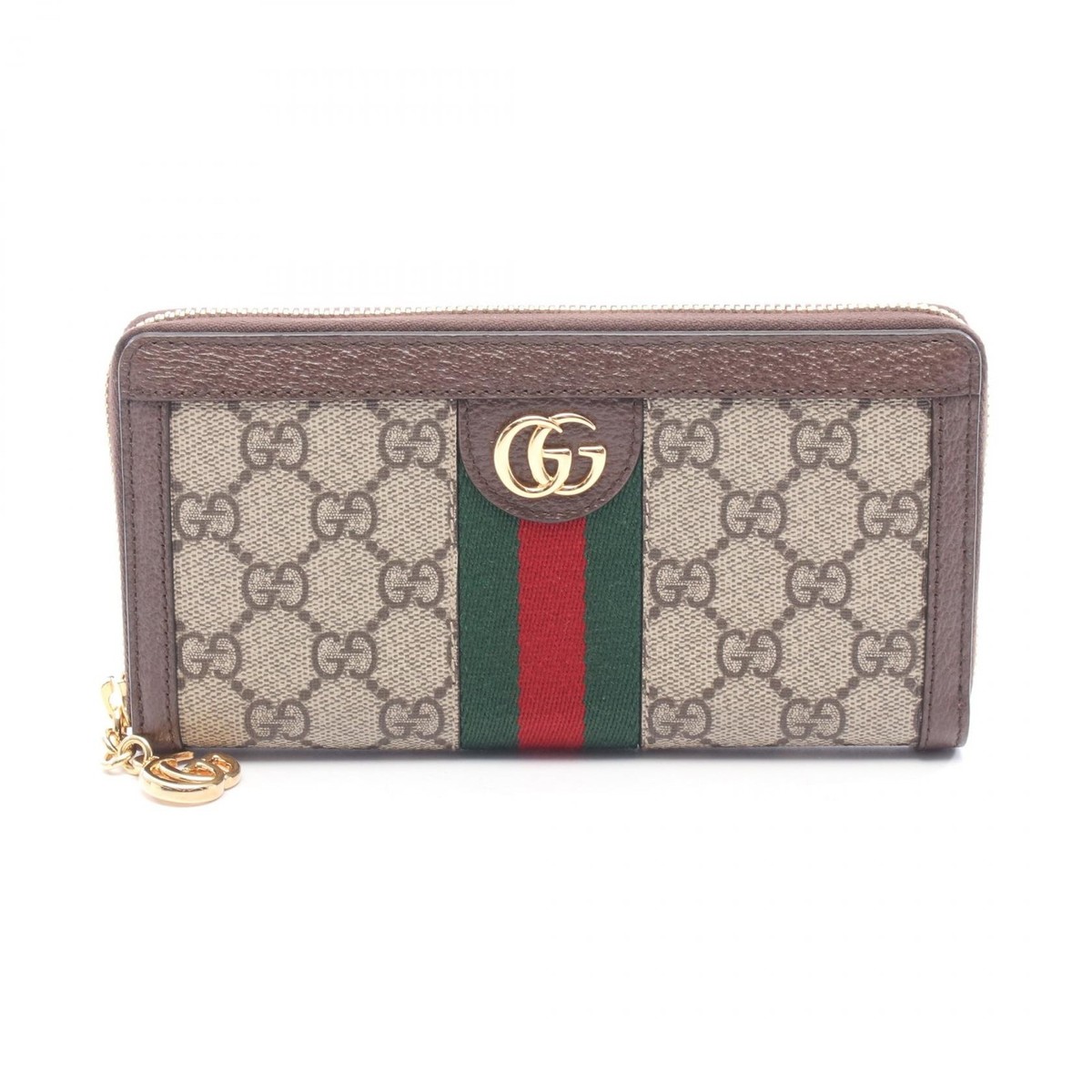 財布　GUCCI 未使用 GUCCI Ophidia GG Supreme Sherry Line Around long wallet 523154