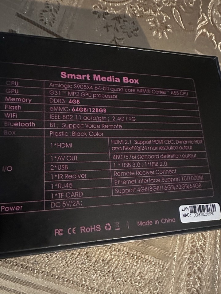 Tanggula X5 2023 Android 11 TV Box, 4GB RAM W/ Remote READ DESCRIPTION ...