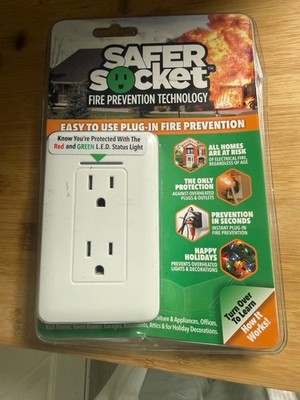 Safer Socket Plug-In Fire Prevention Technology New Sealed