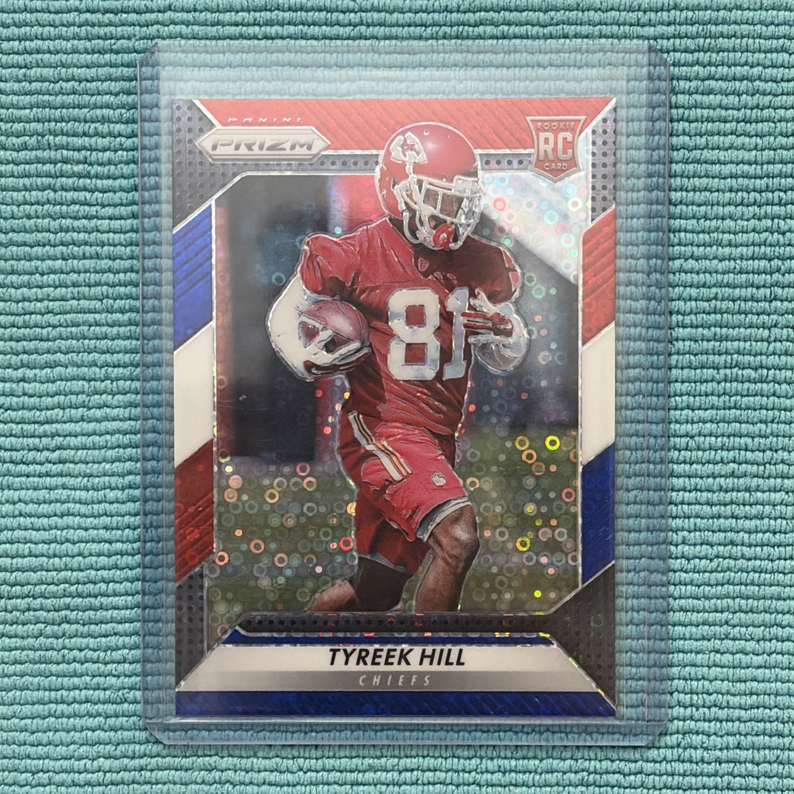 2016 Tyreek Hill Prizm Red White & Blue Disco (#296) RC