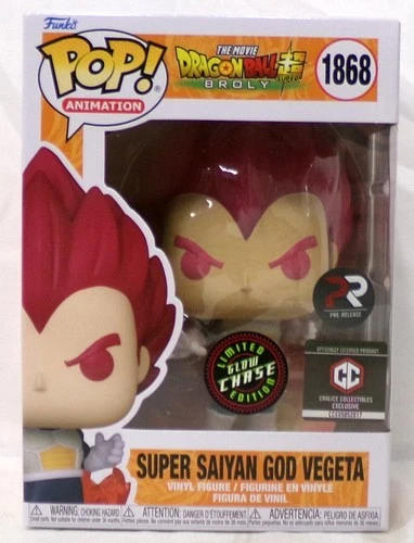 Funko Pop! 1868 Super Saiyan God Vegeta Chase Chalice Collectibles Exclusive