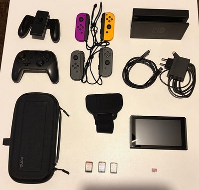 Nintendo Switch Konsole inkl. Zubehörpaket   Sehr guter Zustand