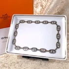 Hermes Paris Sushi Plate Change Tray Chaine d'Ancre Platinum Porcelain with Box