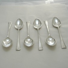 FULWOOD Design James Ryals Sheffield Silver Service Cutlery Six Dessert Spoons