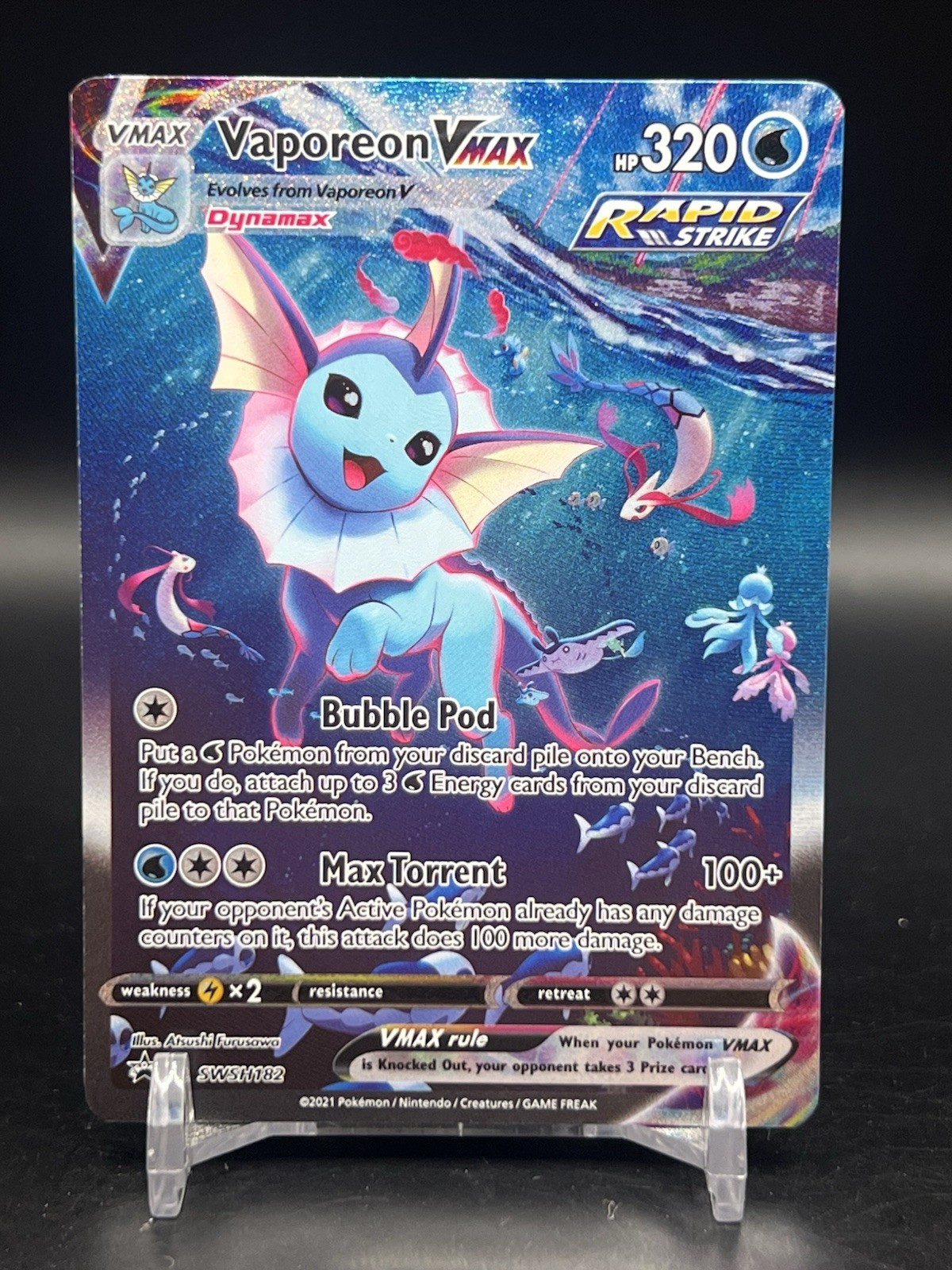Vaporeon VMAX SWSH182 Pokemon Sword & Shield Promo English NM
