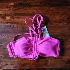 Shade Shore Pink Bikini Top Padded Swimwear Beach Bathing Suit Separate