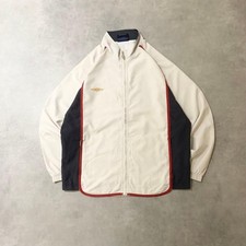 Umbro 1990s UK Multi-Color Nylon Jacket Embroidered Logo Drawstring