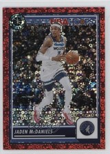 2023 Panini NBA Hoops Premium Stock Red Disco Prizm 70/149 Jaden McDaniels 2s2