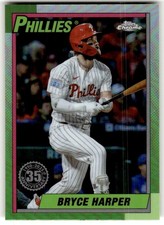 2025 Topps Chrome Bryce Harper 1990 Topps Baseball 35th Anniversary #90CB-12