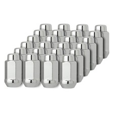 DPAccessories 24 Chrome 14x1.5 Closed End XL Bulge Acorn Lug Nuts - Cone Seat...