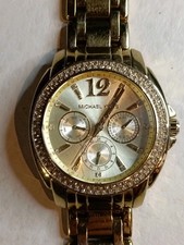 Womens Michael Kors Watch MK-5691 Working Battery In Broken Strap Used Condition