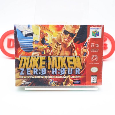N64 Nintendo 64 DUKE NUKEM: ZERO HOUR -NEW & Factory Sealed w/ Authentic V-Seam!