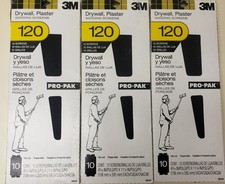 Lot 3 10pk 3M Drywall Plaster Sanding Screens 120 Grit Grain Pro-Pak 7C7