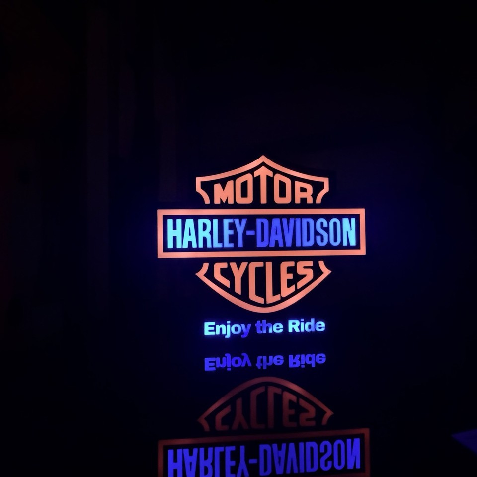 Harley Davidson - LED Sign with Remote, Music Sync and Bluetooth APP | eBay