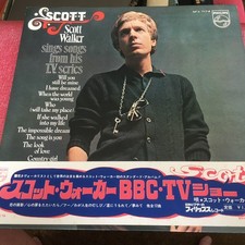 SCOTT WALKER SINGS SONGS FROM HIS TV JAPANESE PHILIPS VINYL LP RECORD INSERT OBI