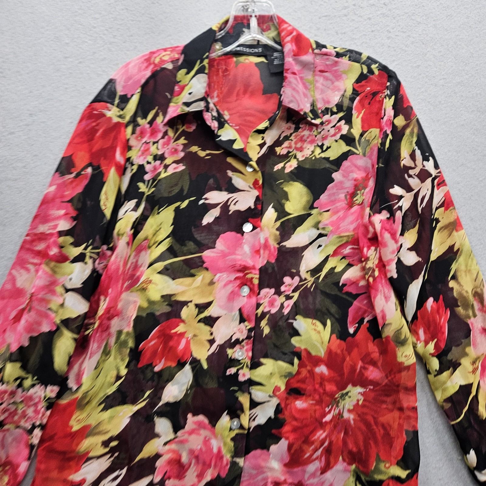 Impression Women's Medium Multicolored Floral Des… - image 2