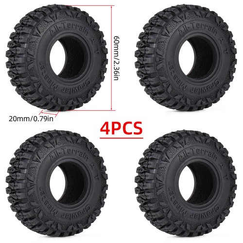 9IMOD 1.0 inch RC Tires 4pcs Rubber Wheel Tyre for 1/18 TRX4M 1/24 Axial SCX24 - Picture 25 of 26