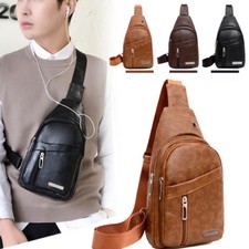 US Mens Chest Sling Bag Shoulder Pack Cross Body Handbag Sports Travel Backpack