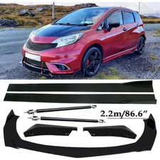 Front Bumper Lip Spoiler Splitter Car Body Rear For Nissan Versa Note