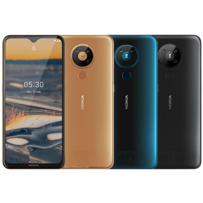 Original Unlocked Nokia 5.3 64GB 13MP WIFI GPS Dual SIM Android 4G Mobile Phone