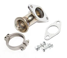 90Deg 38MM Wastegate 2Bolt Conversion Adapter to 44mm Vband Flange+Gasket+Clamp