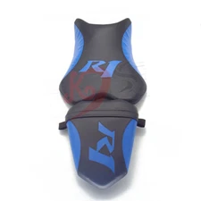 For Yamaha YZF-R1 2007-2008 Black Blue Front & Rear Driver Rider Passenger Seat
