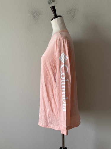 NWT! Columbia Women's Sz S North Cascades Logo Printed Long Sleeve Tee T-Shirt - Picture 2 of 5