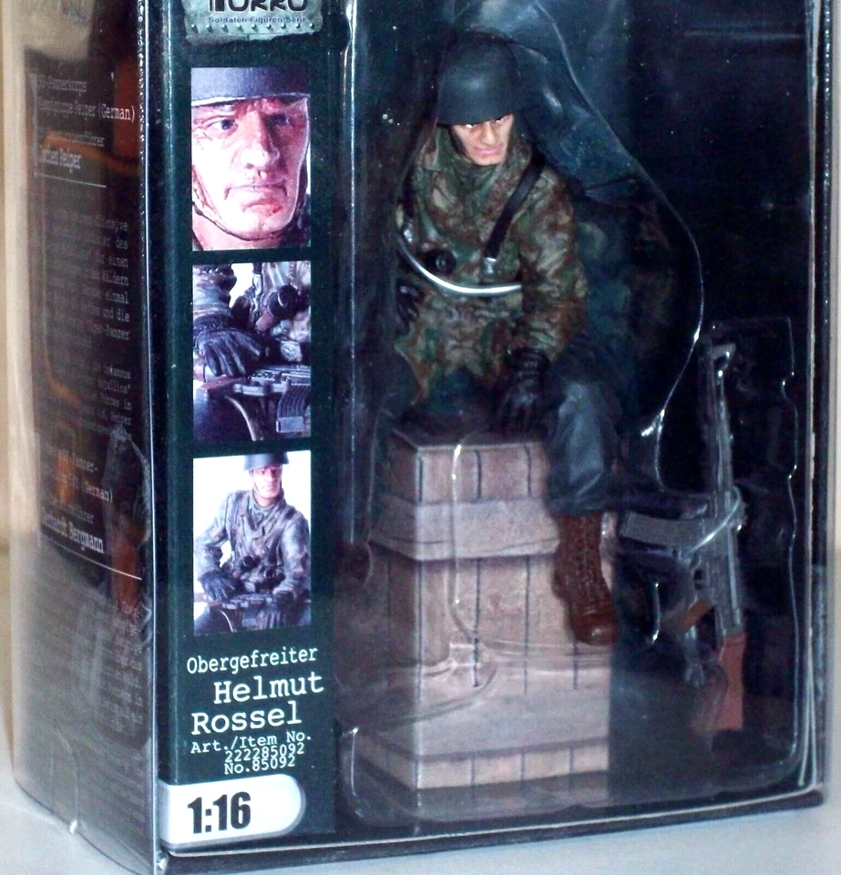 1/16 TORRO figurine Obergefreiter HELMUT ROSSEL+STG 44 3.FallschirmjägerDivision - Immagine 2 di 4