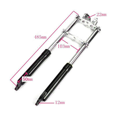 49CC 2 stroke Front Fork Shocker Mini Bike Triple Dirt Pit Pro Trail Upside Down