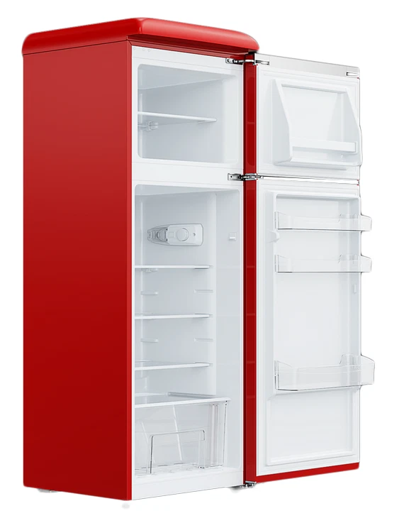 Galanz - Retro 7.6 Cu. Ft Top Freezer Refrigerator - Red