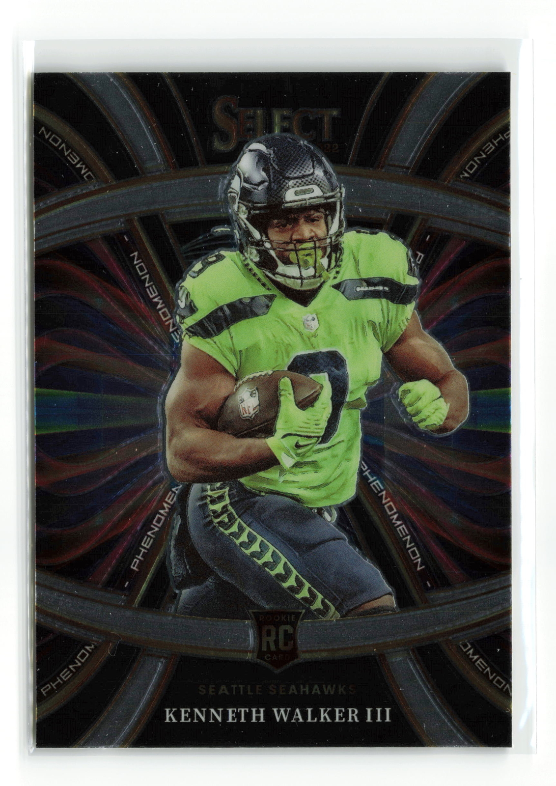 KENNETH WALKER III #PHE-20 RC 2022 PANINI SELECT SEAHAWKS PHENOMENON