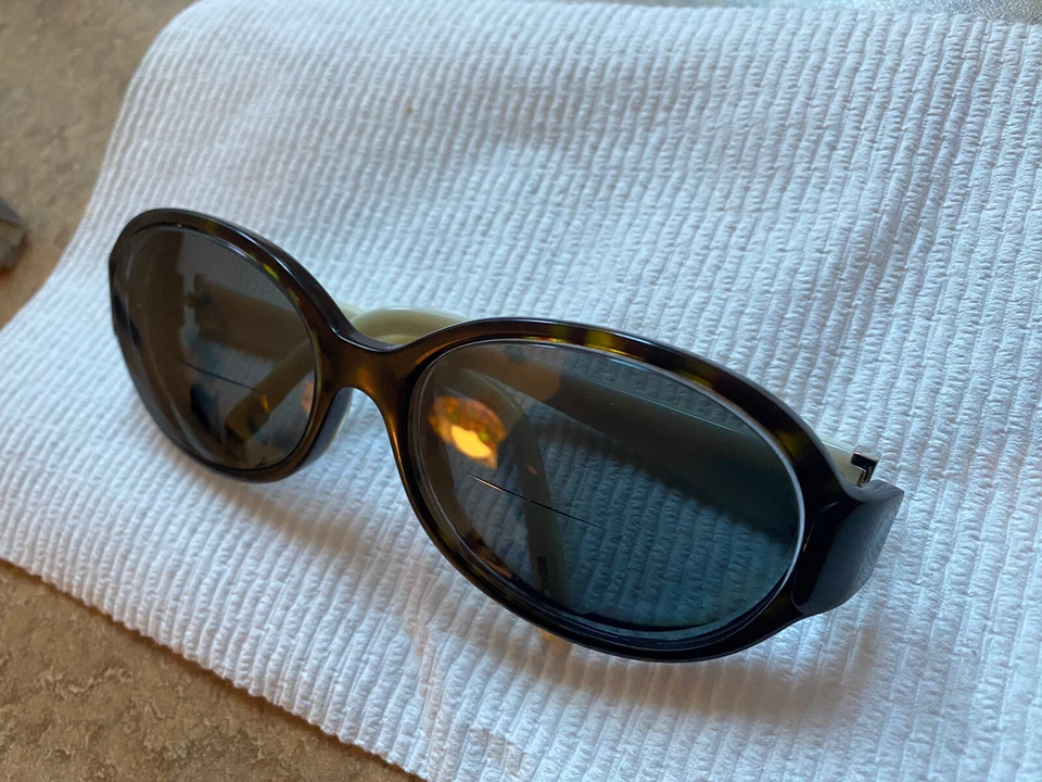 RALPH LAUREN - RA5046 Sunglass/Eyeglass Frames Brown & White - Ready For RX - Image 4 of 4