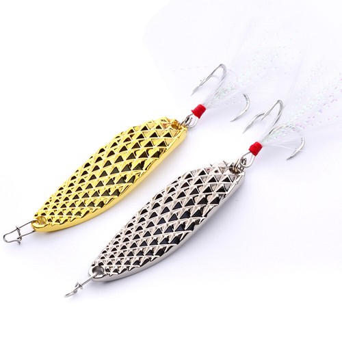 Gold/Silber Metall Spinner Löffel Angelköder VIB Vibration Jigs KünstlicherKöder - Bild 6 von 8