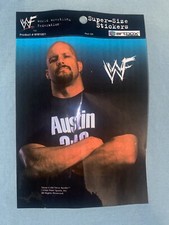 1998 stone cold steve Austin WWF Vintage Super Size Stickers Artbox WWE