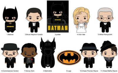 DC 3D Figural Foam Bag Clip Batman (1989) Pack [1 RANDOM Figure
