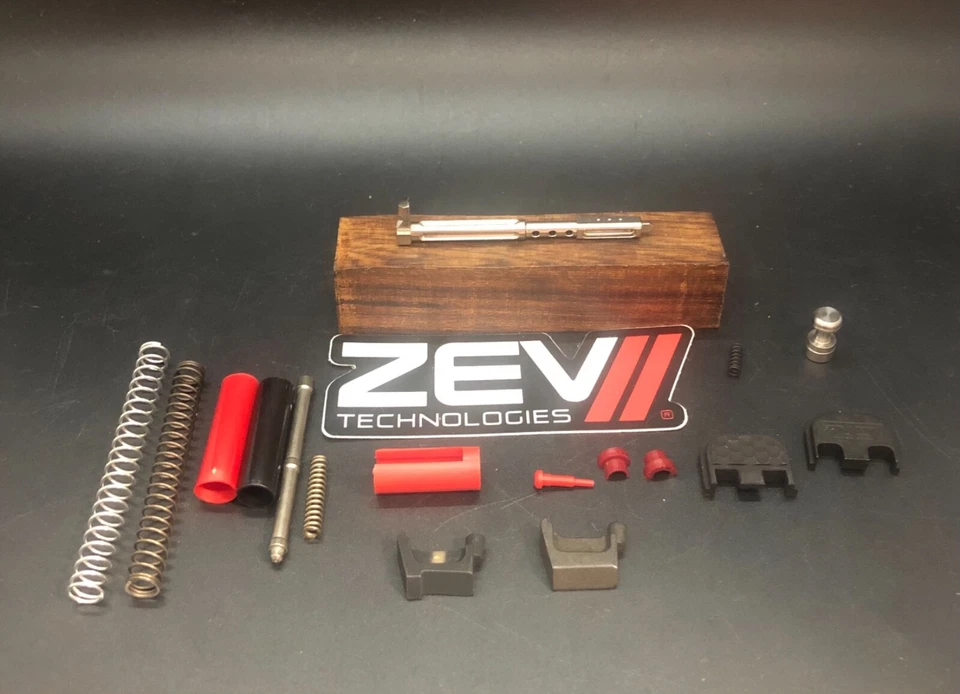 Glock 20/21 Gen 1-4 DORADO Zev AM Kit de piezas deslizantes UPK MOS 24K 10mm 45ACP TiN 40 41 Foto 4 de 4