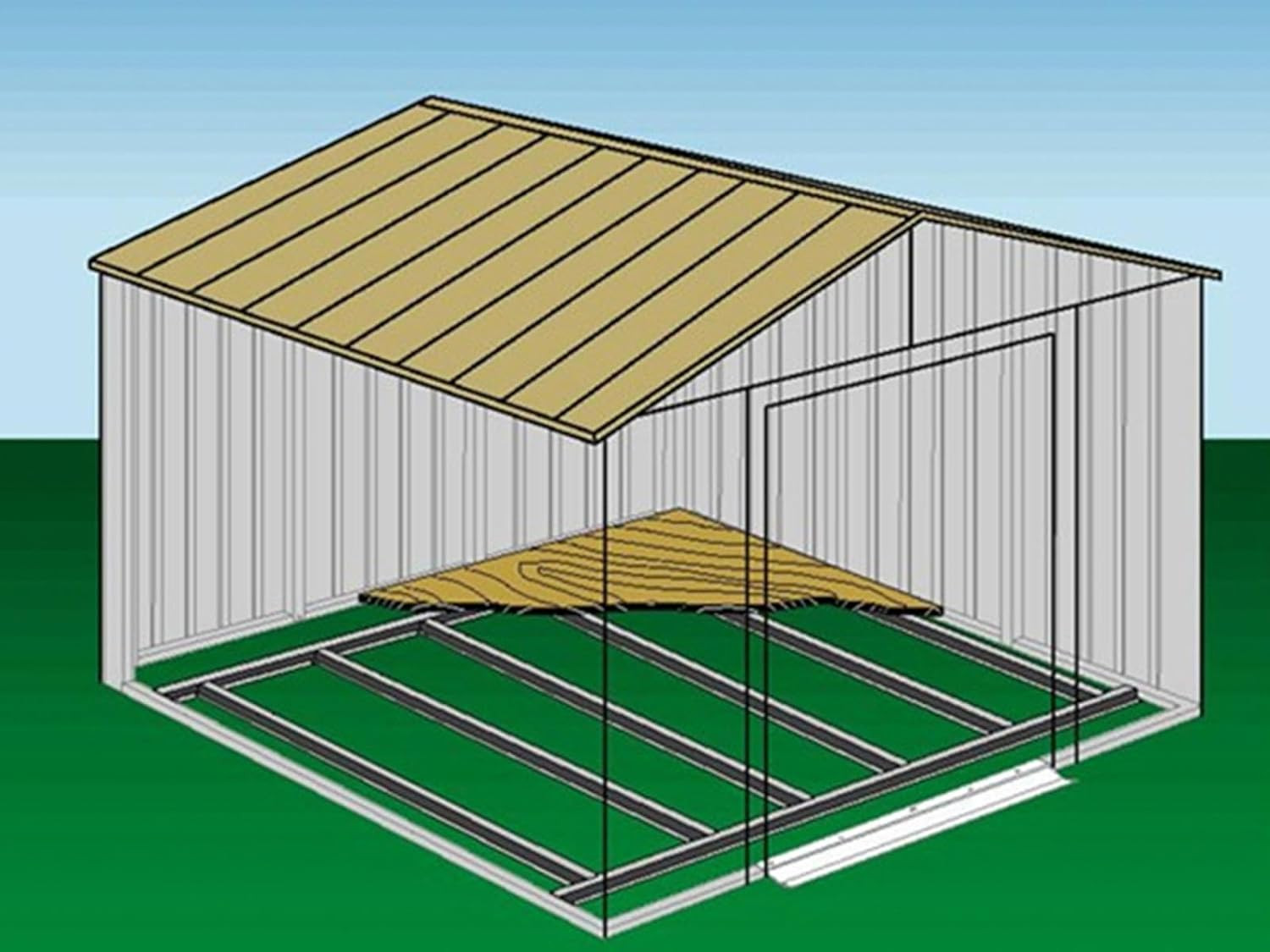 Floor Frame Kit for 12 X 12, 12 X 14, and 14 X 12 Ft Sheds