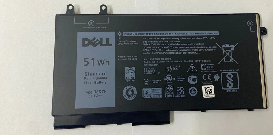 Genuine Latitude 5400 5500 5510 7590 7591 7791 2-in-1 Battery 1V1XF 4GVMP RF7WM - Image 3 of 4