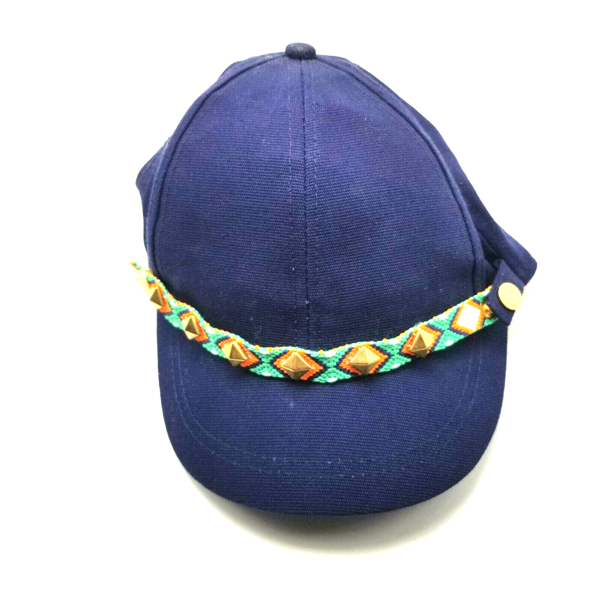 BCBGeneration Womens Hat Cap Blue Adult Used StrapbackEmbellished B14D