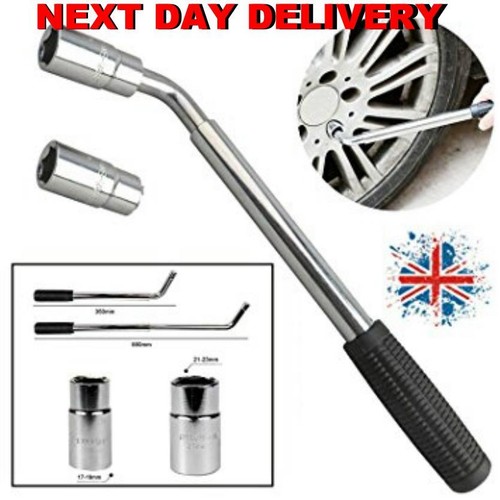 New Wheel nut bolt extendable brace wrench. Multi Hex 17/19/21/23 mm